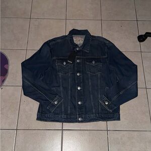 Men's TRUE RELIGION Denim JACKET Jeans XL New without tags